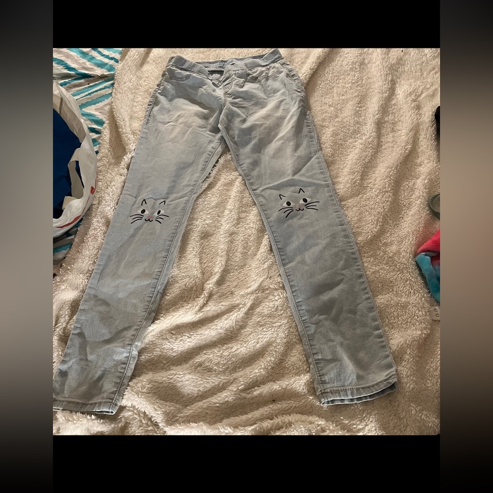 Girl cat jeggings